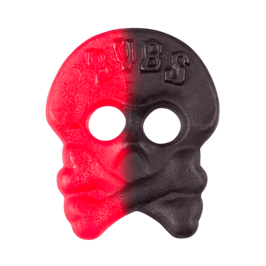 Bubs Raspberry/Liquorice Skull